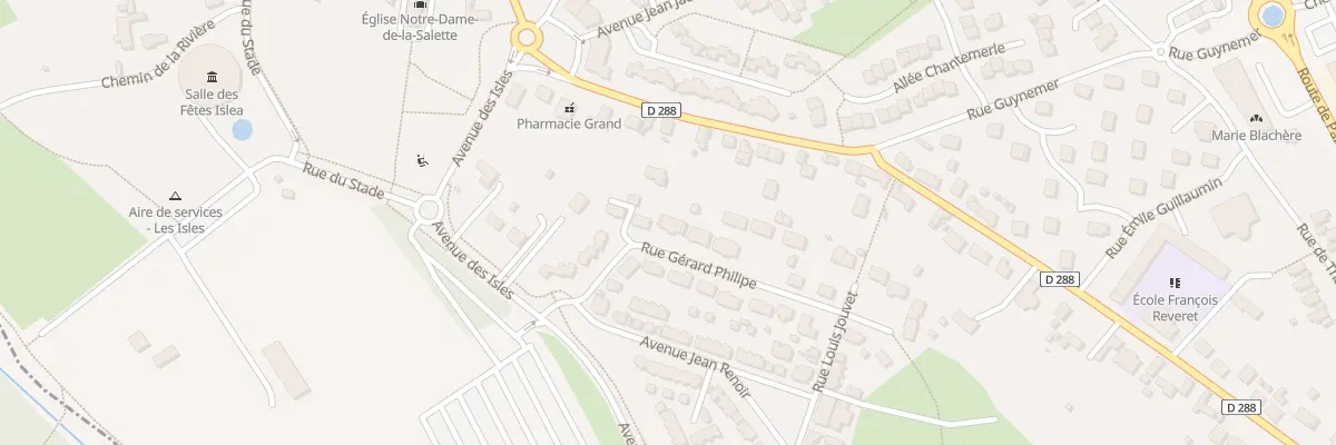 Plan du 15 Rue Gerard Philippe à Avermes