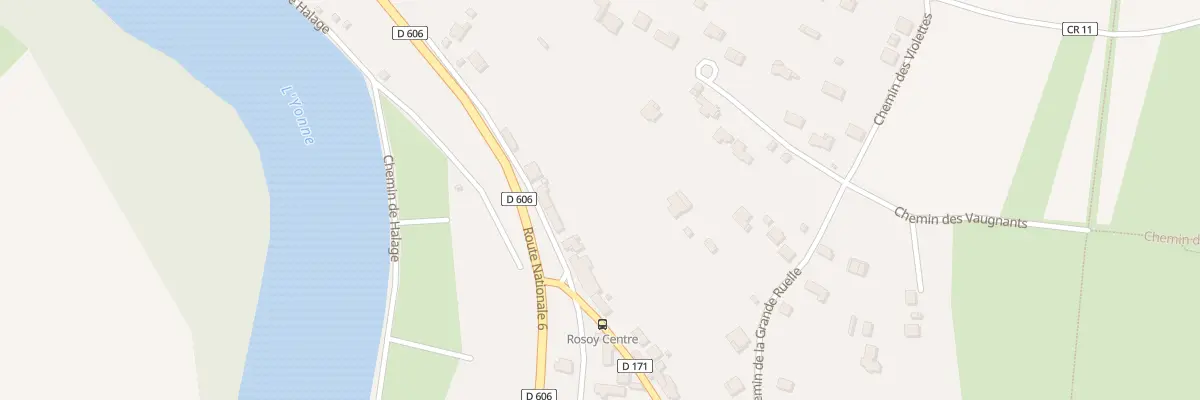 Plan du 56 Rte Nationale 6 Rosoy à Rosoy