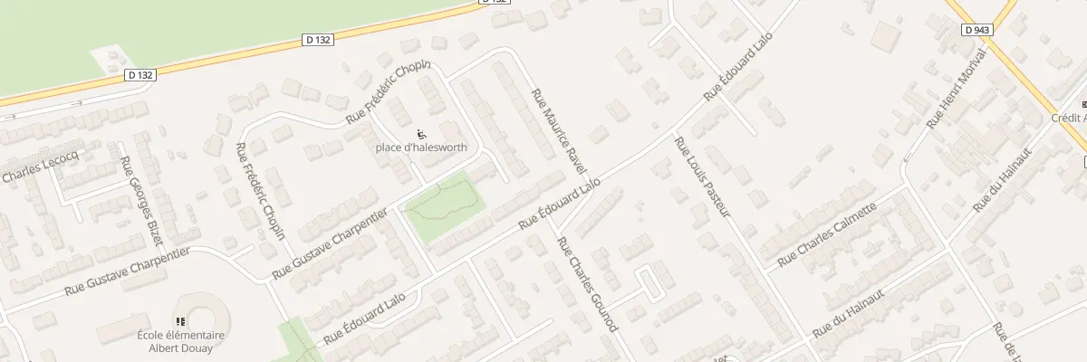 Plan du 310 Rue Edouard Lalo à Bouchain