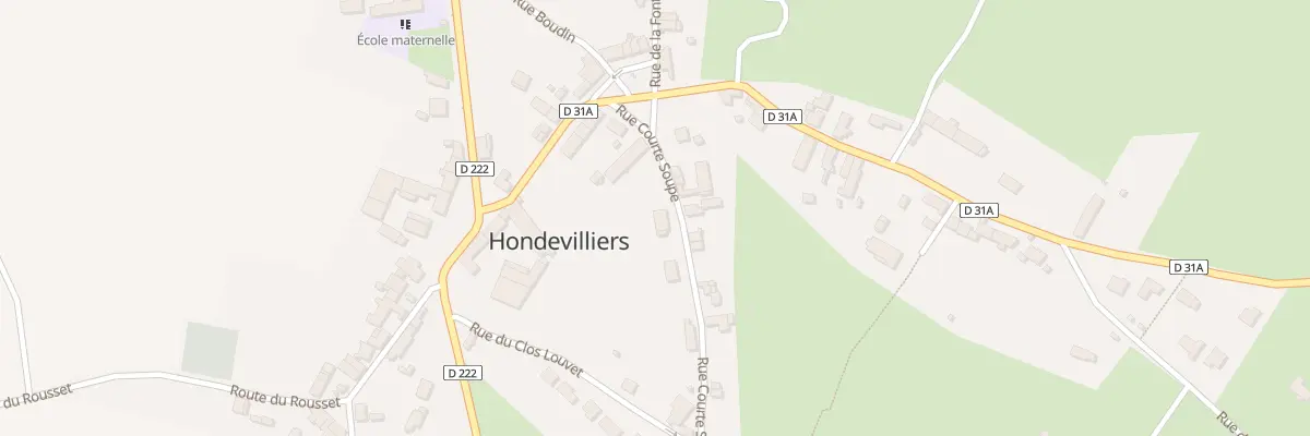 Plan du 3 Rue Courte-soupe à Hondevilliers