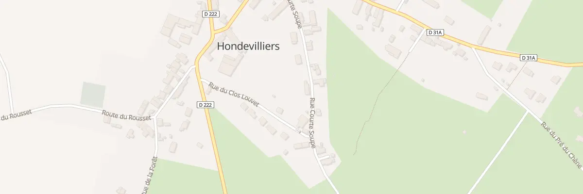 Plan du 7 Rue Courte-soupe à Hondevilliers