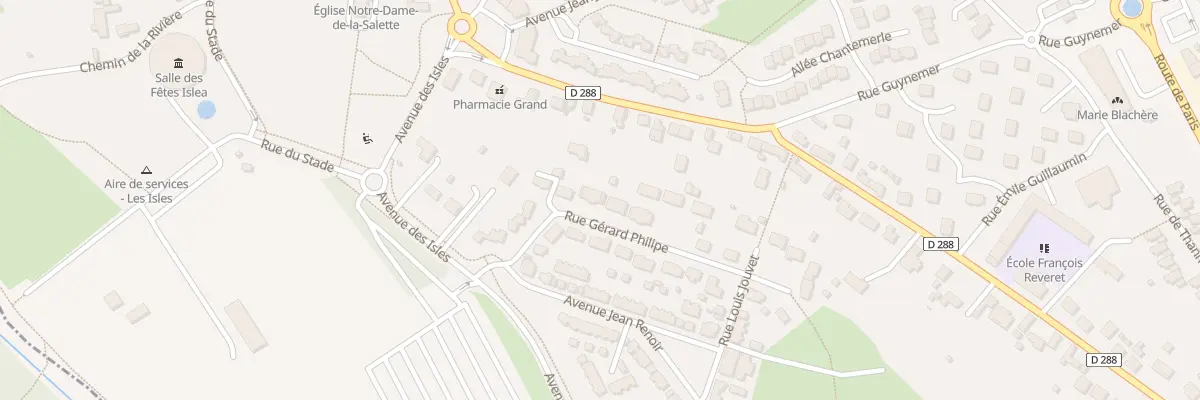 Plan du 15B Rue Gerard Philippe à Avermes
