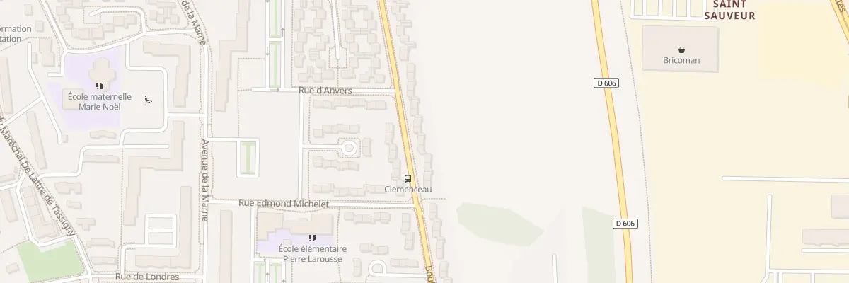 Plan du 104 Bd Georges Clémenceau à Sens