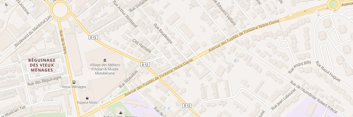 Plan du 54 Rue Baudelaire à Saint-Quentin
