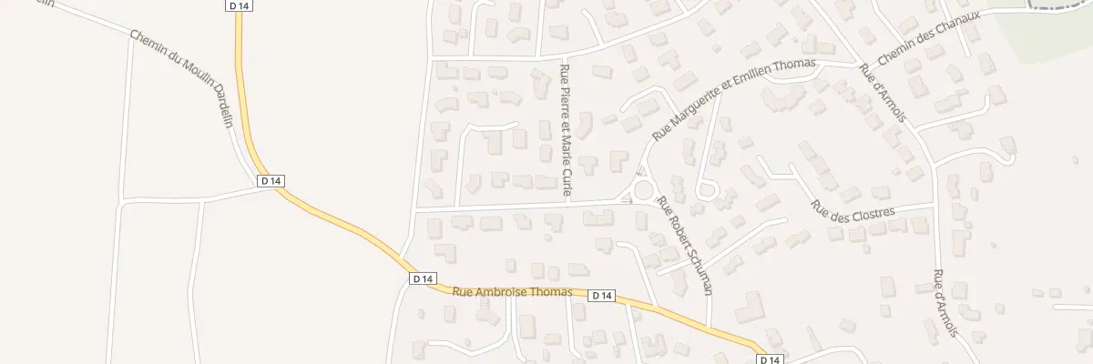 Plan du 1 Rue Pierre et Marie Curie à Sainte-Florine