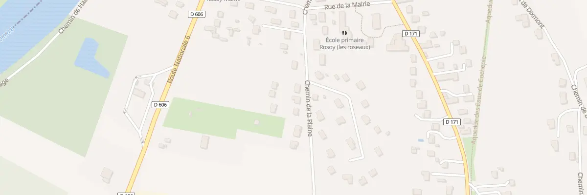 Plan du 9001 Che de la Plaine à Rosoy