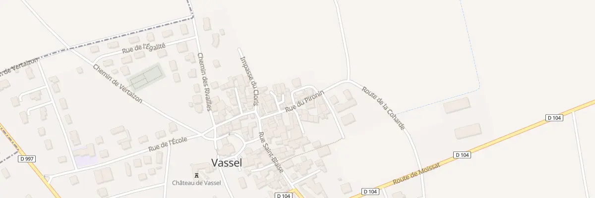 Plan du 2 Imp du Pironin à Vassel