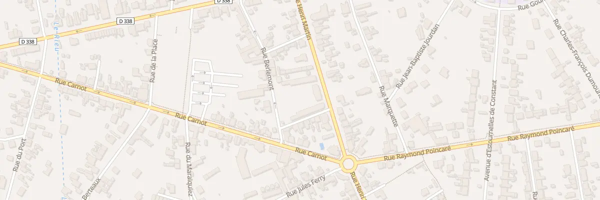 Plan du 22 Rue Henri Martin à Tergnier