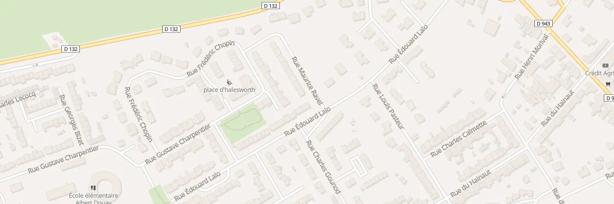 Plan du 300 Rue Edouard Lalo à Bouchain