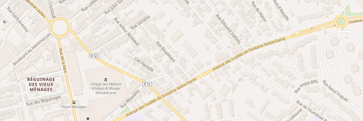Plan du 27 Rue Baudelaire à Saint-Quentin