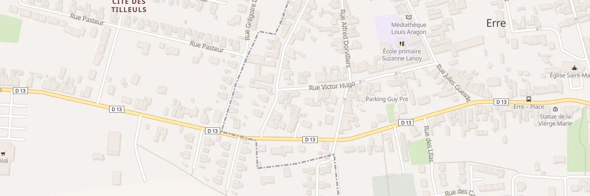 Plan du 217 Rue Victor Hugo à Erre