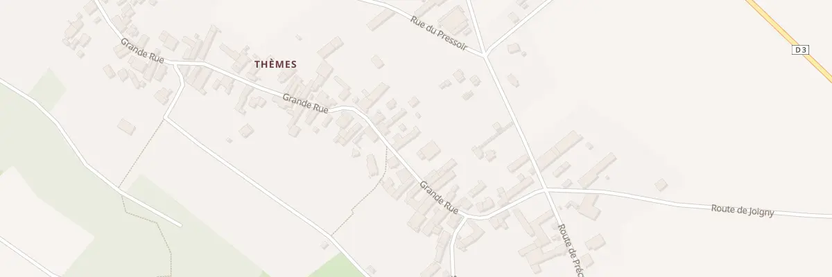 Plan du 22 Gr Grande Rue de Themes à Cézy