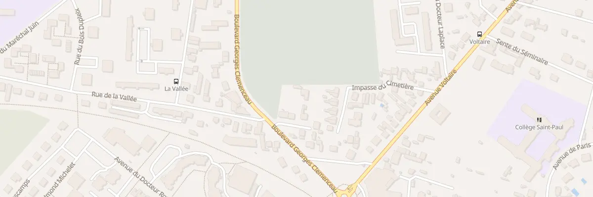 Plan du 11 Imp Georges Clémenceau à Soissons