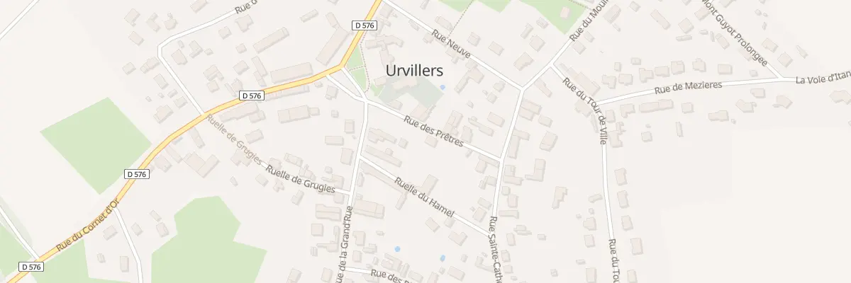 Plan du 4 Rue des Prêtres à Urvillers