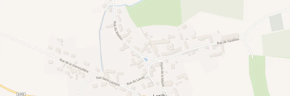 Plan du 1 Pl du Gué à Latilly