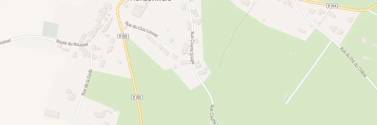 Plan du 2 Rue du Clos Louvet à Hondevilliers