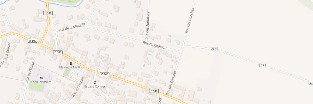 Plan du 22 Rue du Château à Maillot