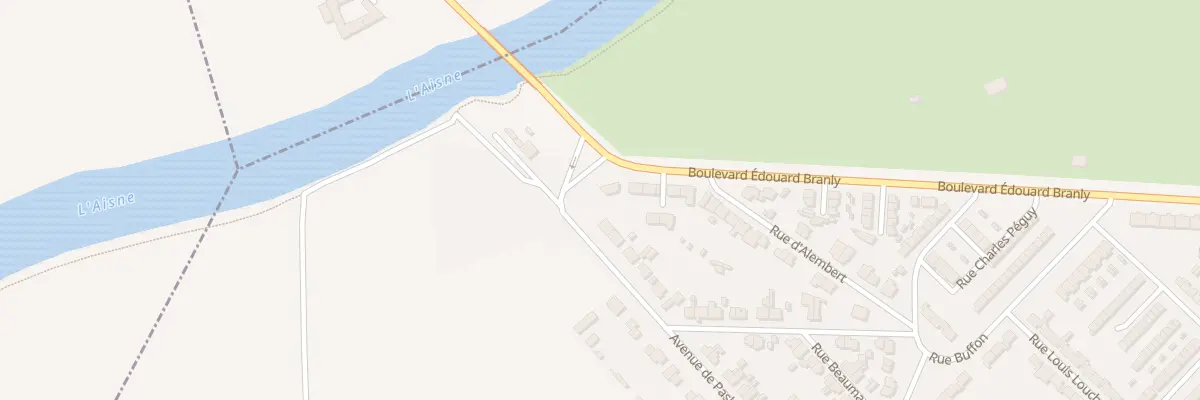 Plan du 1B Av de Pasly à Soissons