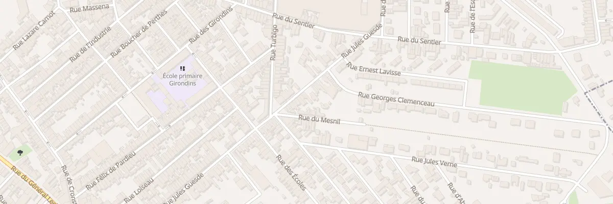 Plan du 100 Rue Jules Guesde à Saint-Quentin