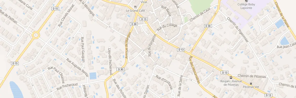 Plan du 3 Rue du Forgeron à Roujan
