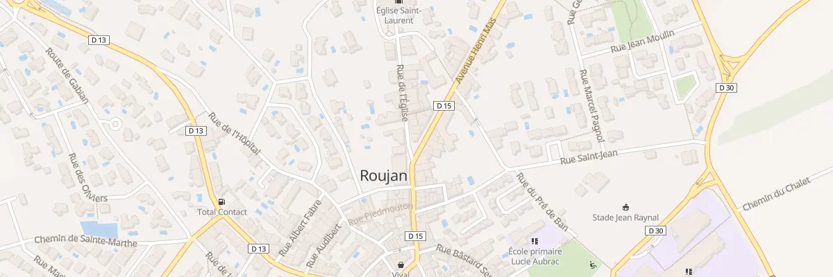Plan du 1 Av de l’Eglise à Roujan