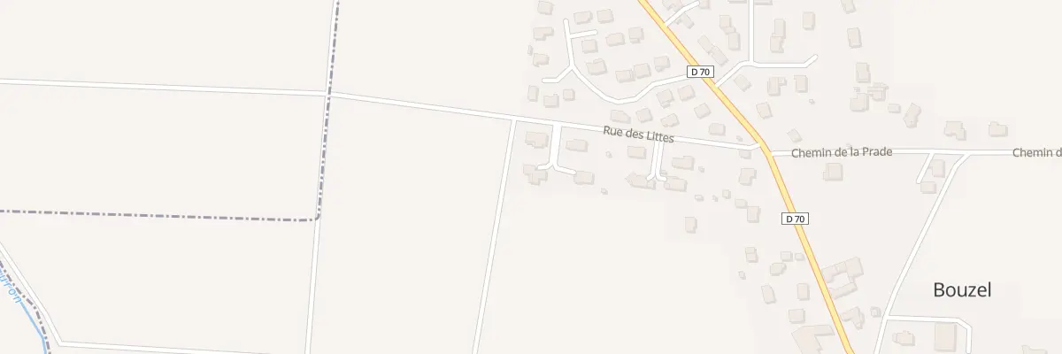 Plan du 13 Rue des Littes à Bouzel