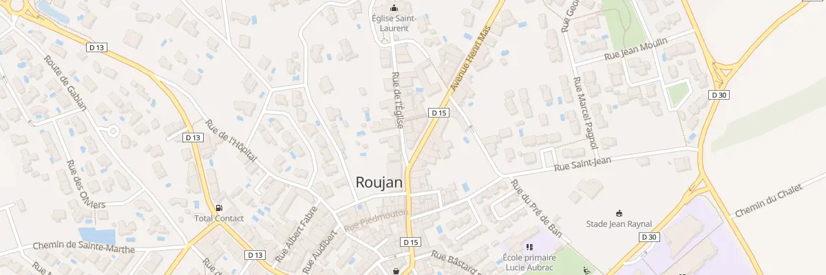 Plan du 3 Av de l’Eglise à Roujan