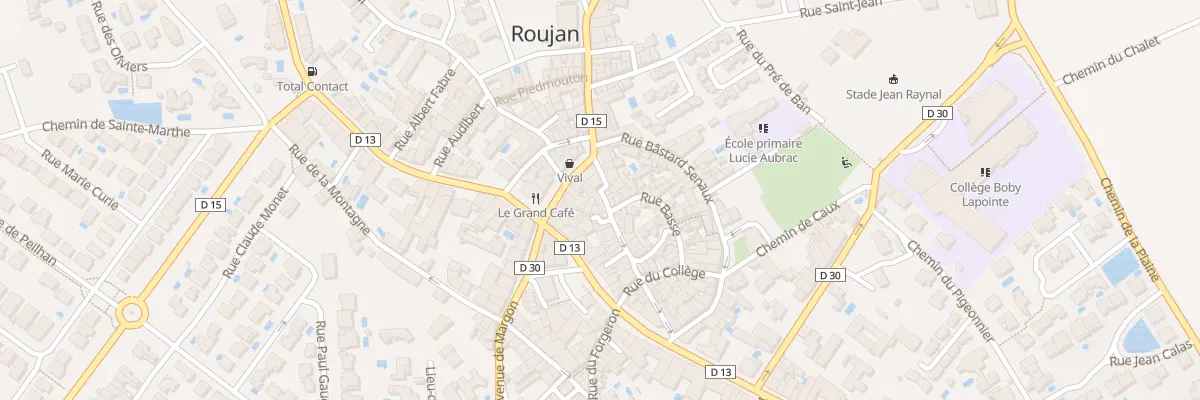 Plan du 36 Rue Droite à Roujan