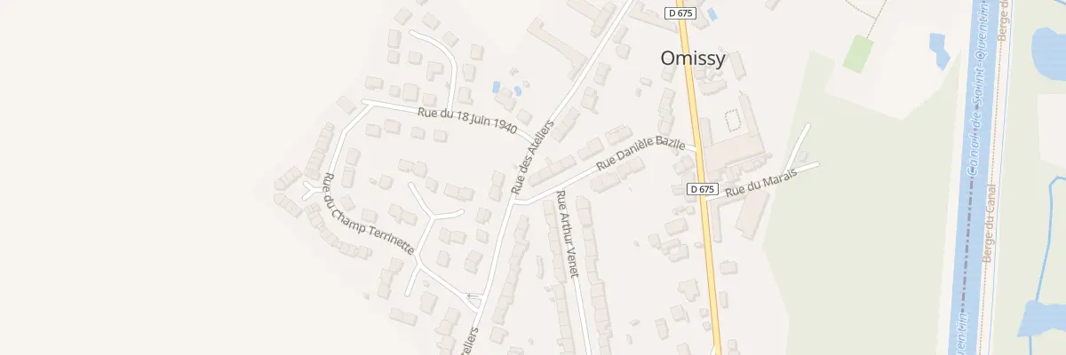 Plan du 16 Rue Daniele Bazile à Omissy