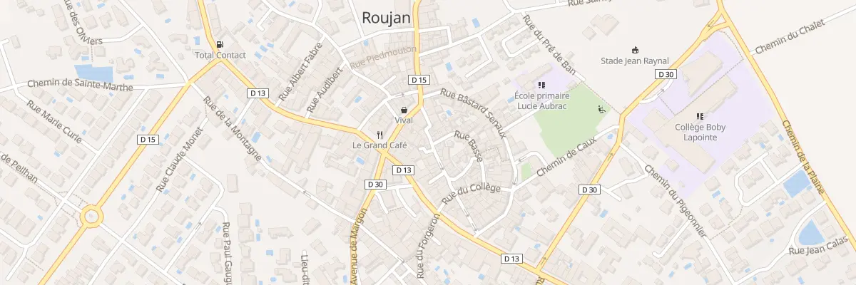 Plan du 34 Rue Droite à Roujan