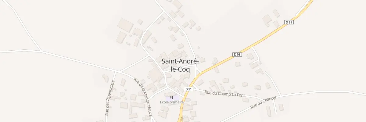 Plan du 3 Rue de la Poste à Saint-André-le-Coq