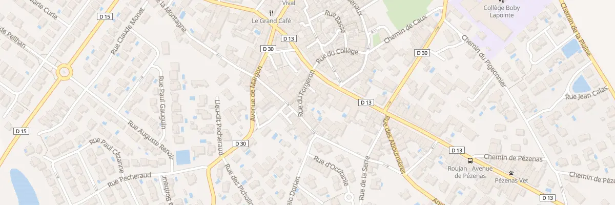Plan du 16 Rue du Forgeron à Roujan