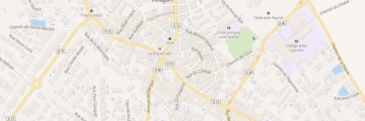 Plan du 24 Rue Droite à Roujan