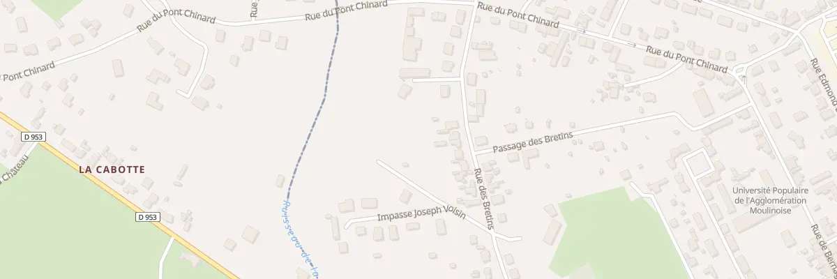 Plan du 51 Rue des Bretins à Moulins