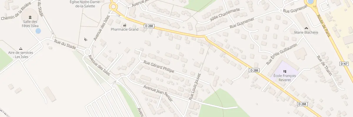 Plan du 23 Rue Gerard Philippe à Avermes