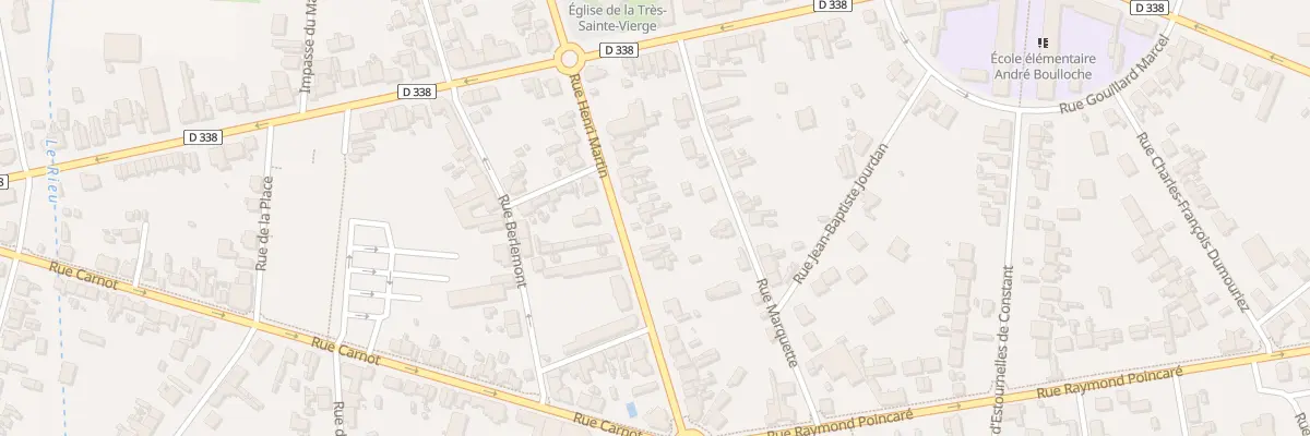 Plan du 15 Rue Henri Martin à Tergnier