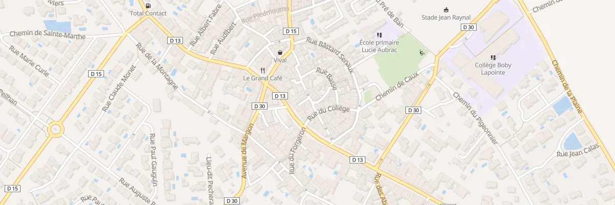 Plan du 14 Rue Droite à Roujan