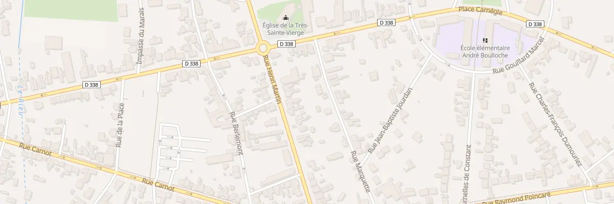 Plan du 9 Rue Henri Martin à Tergnier