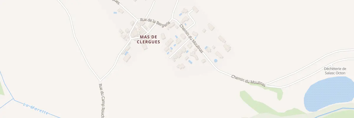 Plan du 6E Che du Moulinas à Octon