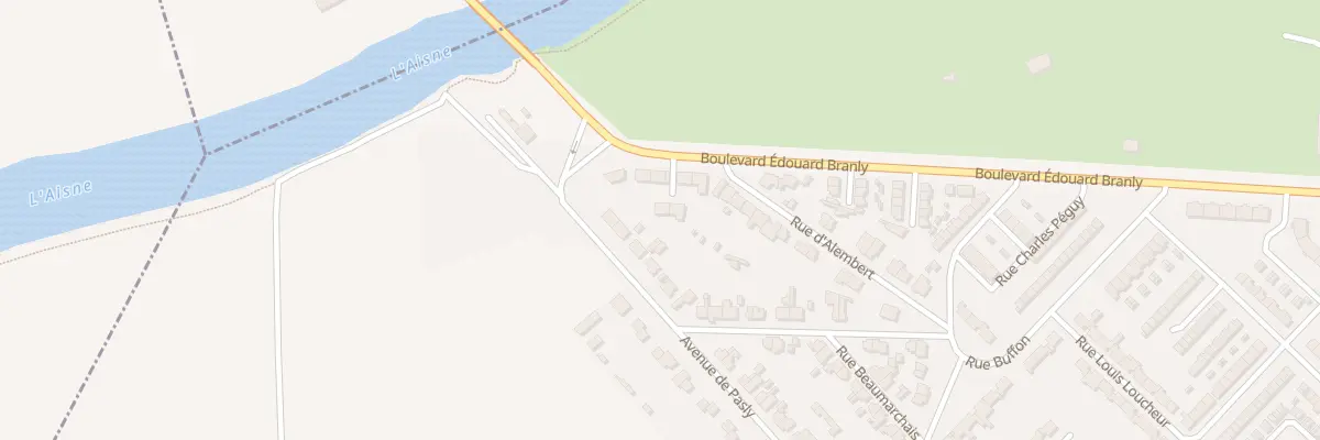 Plan du 55 Bd Edouard Branly à Soissons
