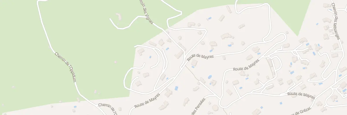 Plan du 1014 Rte de Mayres à Lodève