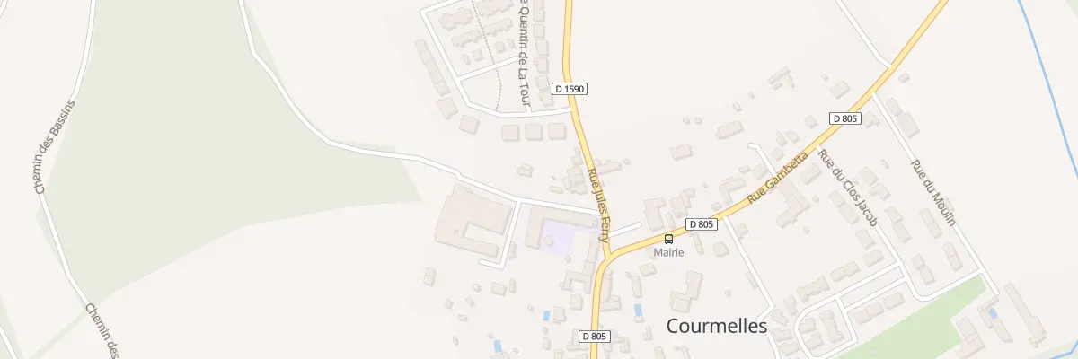 Plan du 75 Rue Jules Ferry à Courmelles