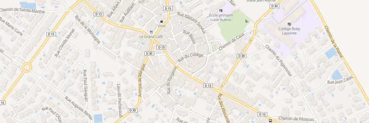 Plan du 4 Rue Droite à Roujan