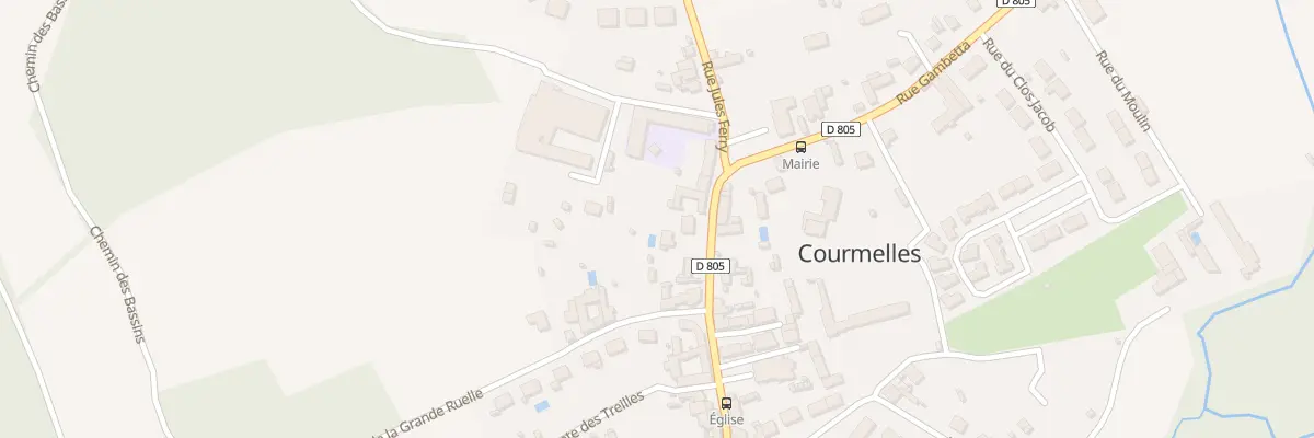 Plan du 872 Rue Gambetta à Courmelles