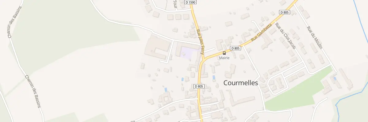 Plan du 840 Rue Gambetta à Courmelles