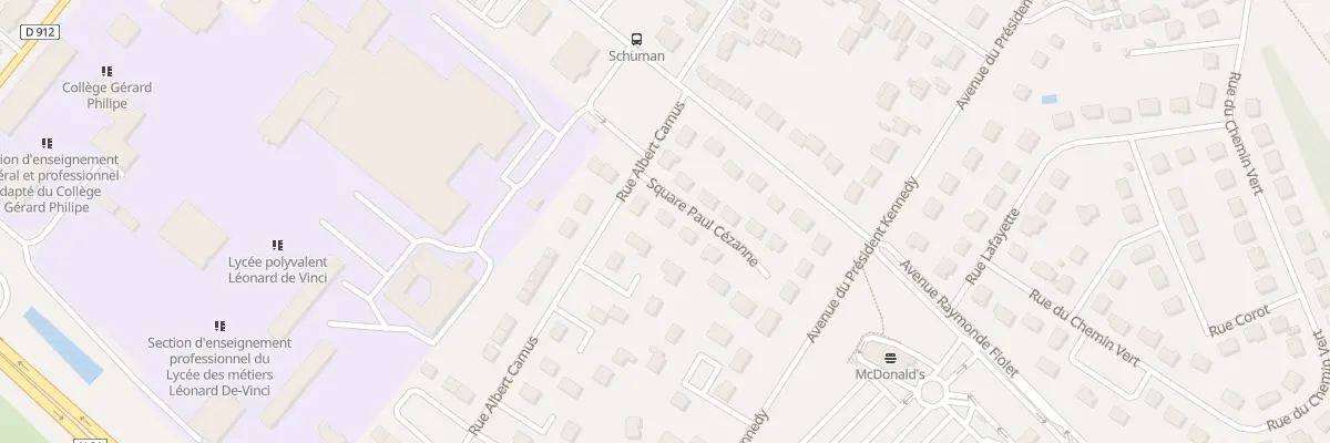 Plan du 4 Sq Paul Cézanne à Soissons
