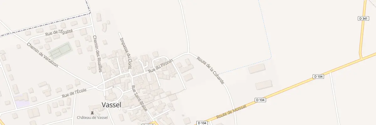Plan du 2 Rte de la Coharde à Vassel