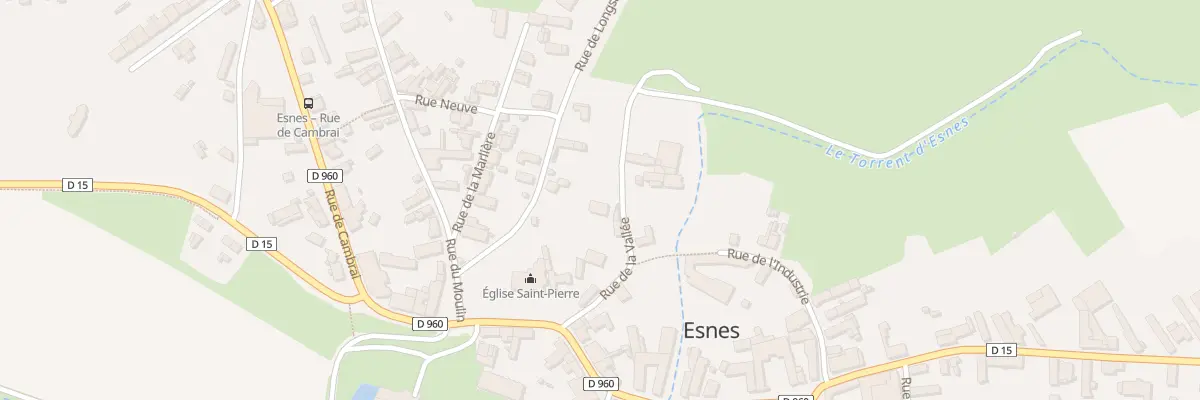 Plan du 5 Rue de la Vallée à Esnes