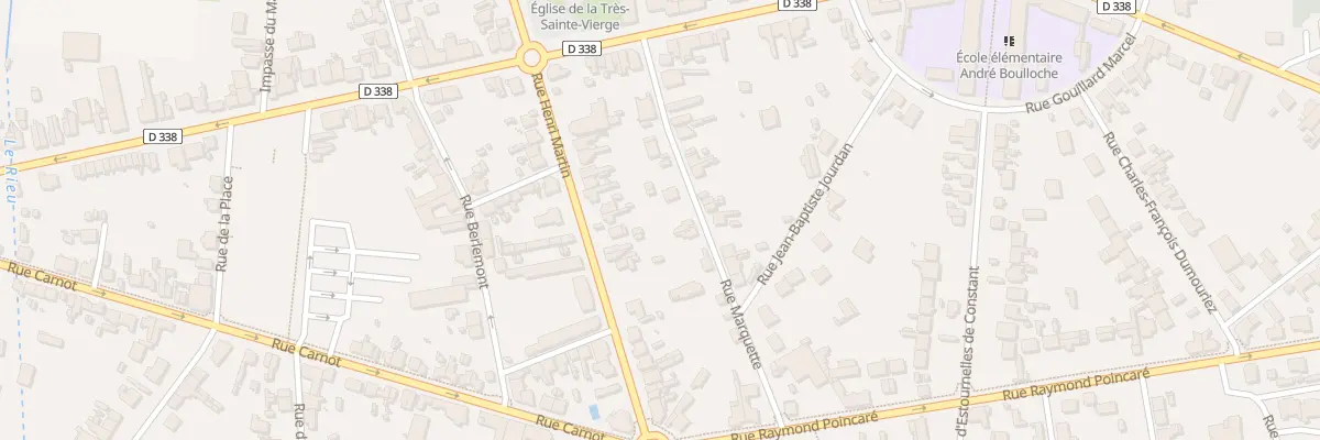 Plan du 17 Rue Henri Martin à Tergnier