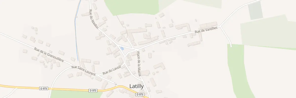 Plan du 2 Pl de la Mairie à Latilly